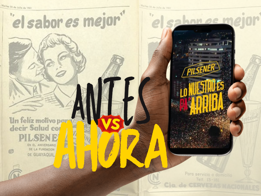 antes vs ahora publicidad